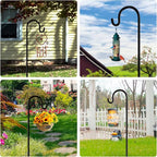 Shepherd Hooks 36 inches for Bird Feeders Outside Heavy Duty Shepherd Stand Plant Hanger Yard Hooks for Lanterns,Solar Lights,Bird Feeder,Wedding,Planter Pot-2 Packs