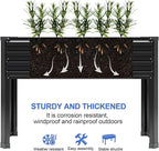 DIIYIV 2PCS Galvanized Raised Garden Bed with Legs,2PCS 48×18×30in Elevated Planter Box for Backyard,Garden, Patio, Balcony, 300lb Capacity,Planters for Outdoor Plants,Black