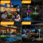 Rossetta Solar Bug Zapper Outdoor, Mosquito Zapper with Flame Lamp & Projector Light, 4200V Electric Fly Zapper Waterproof Rechargeable Mosquito Killer, Cordless Fly Trap for Patio, Backyard, Garden