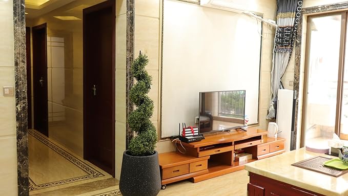 48'' Spiral Artificial Topiaries Trees Outdoor Front Door Decor Set of 2