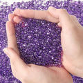 T4U Fish Tank Gravel 2 LB, Tumbled Small Rocks for Aquarium, Glass Beads for Vases, Succulent Rocks for Plants, Aquarium Gravel Decorative Pebbles for Terrarium Crafts Vase Filler, Purple