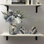 Leftover Fake Flowers in Vase,Faux Flowers in Vase,Table Centerpieces for Dining Room,Flower Centerpieces for Tables,Artificial Flowers,Kitchen Decor,Coffee Table Decor