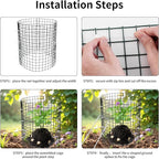 30 Pcs Plant Protectors from Animals,Protect Plants from Deer 10 Sets Metal Plant Cages Animal Intrusion Barrier Wire Mesh Easy to Assemble/Store Vegetable Garden Protection 12 * 12“