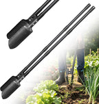 LLARGUEST Post Hole Digger,57 Inch Heavy Duty Metal Hole Digger Tool for Digging,Grey Manual Tool for Transplant, Camping,Gardening.