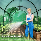 Walk-in Greenhouse, 10x7x7 FT Heavy Duty Tunnel Green House for Outdoors, Portable Green Houses for Outside, Winter Hot House with Metal Frame & Roll-up Zipper Door Screen Windows