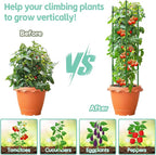 Riare 2 Pack 4 FT Tomato Cages for Garden- 48inches Heavy Duty Garden Stakes, Adjustable Tall Tomato Plant Support Tomato Trellis Cage for Pots, Raised Garden Bed, Climbing Vegetables Plants Flowers
