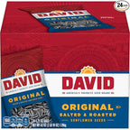 DAVID Sunflower Seeds, Original Flavor, Easter Basket Stuffer for Baseball Players, 1.75 oz. (Pack of 24)