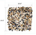 Rocks for Plants. Mixed Color Polished Decorative Pebbles. 0.5 to 1 Inch 18 lbs. for Garden, Landscaping, Indoor, Vase fillers, Crafting, Succulents, pots, Plants
