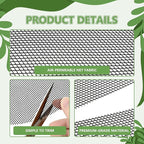 10Pcs Plant Pot Grids, Plant Protector from Cats, Cuttable Breathable Soil Covers Protectors from Animals, Reusable Mesh Guard for Indoor Outdoor Potted Plants & Garden