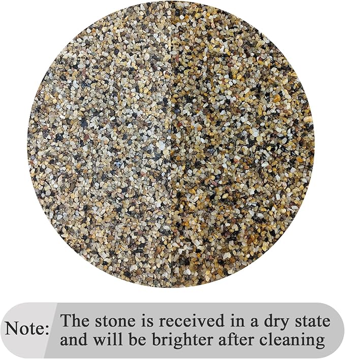 FANTIAN 2 lbs Aquarium Sand. 1/16 Inch Fish Tank Coarse Sand Pea Gravel for Substrate, Terrariums, Vase, Plant, Soil Cover and Outdoor Landscaping
