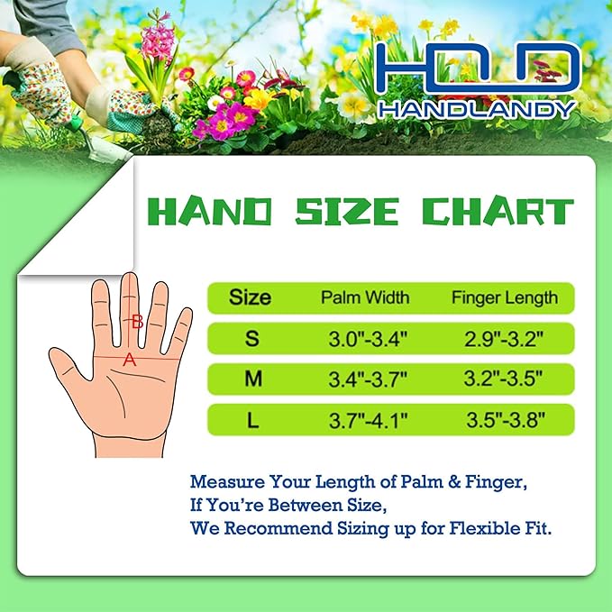 HANDLANDY Rose Pruning Gardening Gloves for Men Women, Thorn Proof Forearm Protection Leather Garden Gloves, Gardening Gifts for Gardeners (Vanilla, Large)