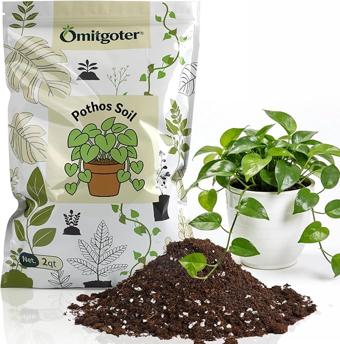 Pothos Potting Soil -Pure Natural Organic Soil 10qt, Well-Draining and Aerated for Healthy Indoor Plants
