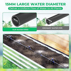 HIRALIY Raised Bed Drip Irrigation Kit Small, DIY Garden Grid Watering System, Garden Irrigation System, for Raised Beds up to 2 x 8FT