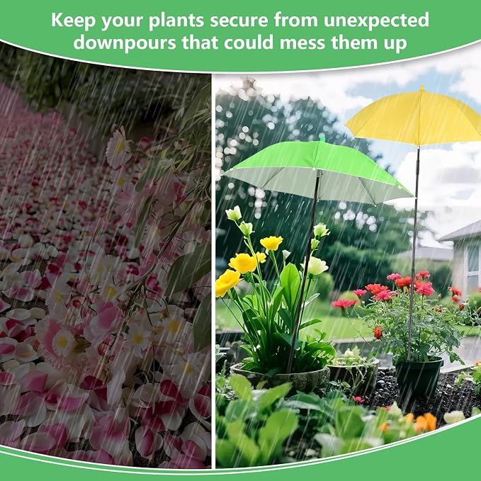Tryly Plant Umbrellas for Outdoor Plants, Garden Umbrella Shade for Potted Plants and Garden Beds, Provide Shade to ‌Defend Plants From Blazing Sun