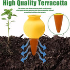 Terracotta Watering Spikes, 4 Pack Self Watering Globes, Slow Release Self Watering Planter Insert, Plant Watering Globes for Indoor and Outdoor Plants