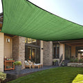 LOVE STORY Custom Size 5'x7' Piquant Green Sun Shade Sail Rectangle UV Block Canopy Patio Sail Sunshades Fabric for Outdoor Garden Carport (We Make Custom Size)