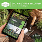 Vegetable Garden Starter Kit – 20 Variety Heirloom Non-GMO Seeds for Planting | Giftable Family Garden Kit for Beginner Victory Gardens – Start Growing Indoors or Outdoors – Survival Garden Seeds