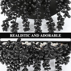 Artificial Hanging Plants Hanging Planter Fake Succulents Artificial String of Pearls with Pot and Lanyard for Home Office Wall Decoration