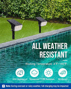 AUDERWIN Solar Lights Outdoor Waterproof IP65, 63 LED 3 Lighting Modes Solar Powered Yard Garden Spot Lights for Outside Landscape- 3 Pack (Cool White)