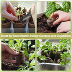 Legigo 200 Pcs 50mm Seed Starter Peat Pellets for Seedlings- Compressed Seed Starter Pods Seed Starting Pellets Plugs Soil Peat Pods for Starting Seeds, Garden Planting Herb Flower Vegetables