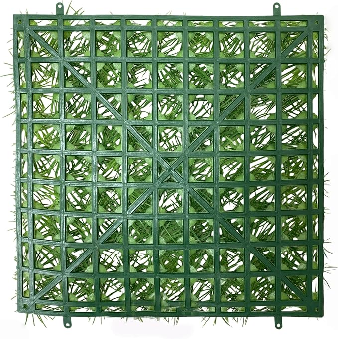 Hermit Crab Climbing Wall Fish Tank Decorations 3PCS 9 inches Artificial Plastic Lawn Landscape Green Plants for Saltwater Freshwater Tropical Fish Tank Decoration,with 12 Pcs Suction Cups