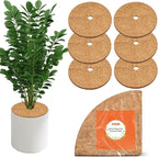 Coco Coir Mulch for Landscaping, 24 Inch Coconut Liners for Planters, 6 Pcs Coconut Fiber Tree Ring, Plant Covers from Animals,Dirt and Tree Protectors