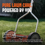 American Lawn Mower Company 1204-14 14-Inch 4-Blade Push Reel Lawn Mower, Red