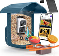 birdsnap® PAV-Bird Feeder with Camera,2K HD with 32GB Card, AI Identify Smart Bird House Cam Solar Panel,Live Stream,Motion Detection,Auto Record Video for Backyard Outdoors,Ideal Gift for Bird Lover