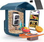 birdsnap® PAV-Bird Feeder with Camera,2K HD with 32GB Card, AI Identify Smart Bird House Cam Solar Panel,Live Stream,Motion Detection,Auto Record Video for Backyard Outdoors,Ideal Gift for Bird Lover