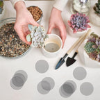 Bonsai Mesh for Plant Pot Drainage Screen 2 Inch, 50 Pcs Plastic Round Flower Pot Hole Mesh Screen Cover Pad for Nursery Planter Bottom Drainage Inserts Grid Mat for Potted Succulent