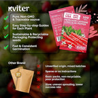 KVITER 100 Cayenne Long Slim Hot Pepper Seeds (Capsicum annuum) – Cayenne Pepper Seeds, Heirloom Long Hot Peppers – Non GMO Seed Packets Vegetable Garden, Containers & Indoor Garden