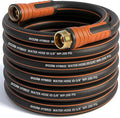 Garden Hose 35 ft x 5/8", Heavy Duty Water Hose, Flexible and Durable, Kink Resistant Lightweight Hybrid Hose, Leakproof Yard Hose with Male to Female Fittings
