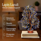 Lapis Lazuli Tree of Life for Positive Energy, Gem Stone Decor, Crystal Tree, Crystal and Healing Stones