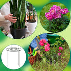 Geelin 15 Pack Peony Cages and Supports 12'' Dx 16'' H Grow Through Metal Plant Supports Frame Rings Hoops for Outdoor Plants Peony Flowers Tomato Rose