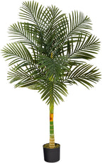 Nearly Natural 5ft. Golden Cane Artificial Palm Tree