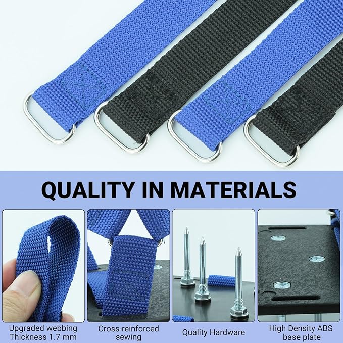 Lawn Aerator Shoes for Lawn, Soil Yard Aerator Tool with Hook & Loop Straps for Effectively Aerating, One Size Fits All Free-Installation Lawn Shoes for Yard Garden Patio Grass, Blue