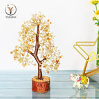 Citrine Healing Crystal - Gemstone Tree, Bonsai Trees, Feng Shui Tree, Crystal Gifts for Women, Arbol De La Abundancia, Crytals and Gemstones