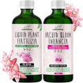 GARDENWISE Orchid Fertilizer – Complete Orchid Plant Food Set 3-1-2 & 0-3-2 Liquid Fertilizers for Blooming, Root Growth – Optimal Orchids Care (2 x 32 OZ Bottles)