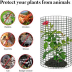 10 Packs Large Wire Plant Protector from Animals - 24'' x 12'' Metal Mesh Plant Cage Covers - Chicken Wire Cloche, Sturdy Garden Bunny Barricades Chicken Wire Cloche fto Keep Animals Out