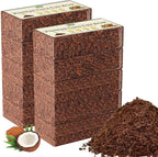 Halatool 10-Pack Coco Coir Bricks, Organic Coconut Coir Soil for Plants, Gradening, Seed Starter, Potting Mix, Reptile Substrate, 72 Quart Expanding Soil