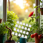 50Pcs Transparent Plant Orchid Clips,Flowers Fixer for Garden Vine Stem Plants Climbing Clasp for Support,Orchid Clips for Plants Support Garden Stakes