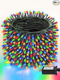 Upgraded 165FT 500 LED Multicolor Christmas String Lights Indoor & Outdoor, Memory Function & Timer & 8 Modes, Green Wire Waterproof String Lights for Xmas Tree Holiday Party Garden Decor (Multicolor)