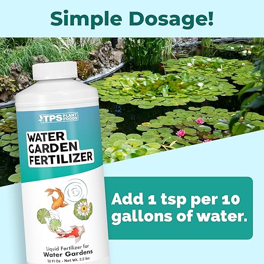 Water Garden Fertilizer – Liquid Plant Food for Pond-Safe Feeding, Lush Growth & Strong Roots, 32 oz