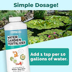 Water Garden Fertilizer – Liquid Plant Food for Pond-Safe Feeding, Lush Growth & Strong Roots, 32 oz