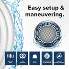 Camco TastePURE 10-Ft Water Hose-RV Drinking Water Hose Contains No Lead,No BPA&-No Phthalate-Features Diamond-Hatch Reinforced PVC Design-1/2” Inside Diameter,Made in the USA (22743),(Pack of 3)