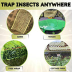 W4W, Giant Sticky Fly Trap Roll - MAX Strength - Outdoor/Indoor - Non Toxic - for Flies and Other Bugs (2 Pack- Contains 2 Giant Fly Rolls)