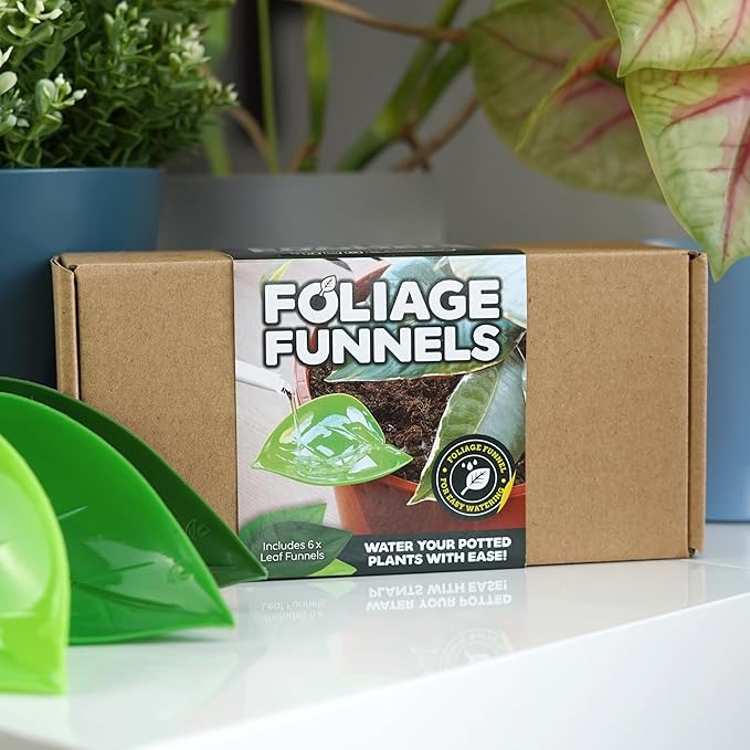 Bubblegum Stuff Foliage Funnels - Precise Watering Tool - Six Stylish Plant Funnels - Perfect for Plant Parents - Great Gardening Gift for Friends