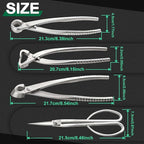 SPEEDWOX 4 Pcs Bonsai Tool Set Heavy Duty Bonsai Tree Kit bonsai pot Concave Cutter,Knob Cutter,Trunk Splitter,Bonsai Scissors Steel Ashinaga Scissors with a storage pouch for live horsetail plants