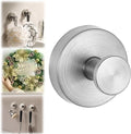 Suction Cup Hooks for Wreaths on Glass, Suction Cup Hooks for Inside Shower, Wreath Hangers for Front Doors, Metal Towel Hooks for Showers Bathrooms Mirrors (1, Sliver)
