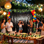 RECUTMS Monstera Leaves String Lights 1P 20LEDs Artificial Tropical Palm Leaf Battery Operated Hanging Rattan Light Faux Greenery Vines for Hawaiian Party Luau Jungle Beach Summer Indoor Outdoor Decor